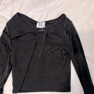 US Size 2 Black Princess Polly top